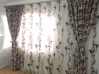 Draperie Blackout Crem Deschis Cu Wenge, Fata Dubla mic