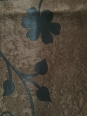 Draperie Blackout Cu Model Floral Wenge Si Maro