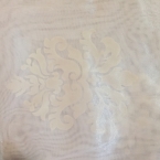 Perdea Organza ,fond Crem ,model Catifea Crem, Barocq mic