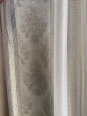 Perdea Organza, model Regal Cu Fir Argintiu mic