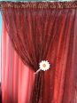 Perdea Organza Bordo Cu Siret mic